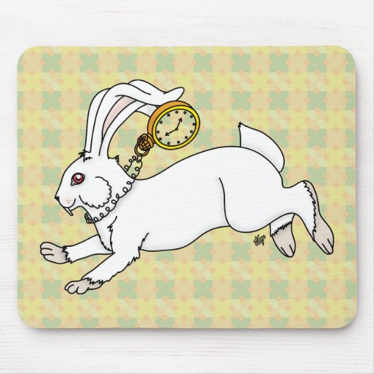 Tapis De Souris Mousepad lapin blanc (Devant)