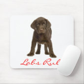Tapis De Souris Mousepad, le chien coquelicot du Labrador rétrific (Avec souris)