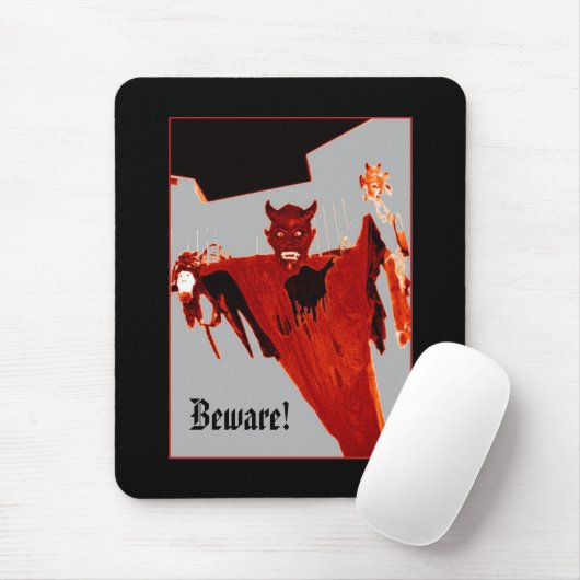 Tapis De Souris Mousepad, le diable levant (Avec souris)