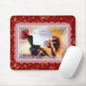 Tapis De Souris Mousepad, le Rose de Valentine (Avec souris)