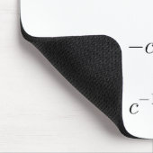 Tapis De Souris Mousepad, les équations de Maxwell, blanches (Coin)