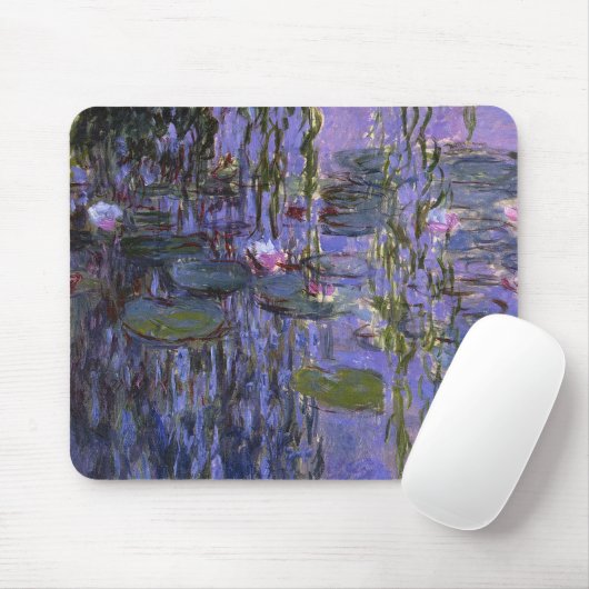 Tapis De Souris Mousepad - Lillies d'eau (Avec souris)
