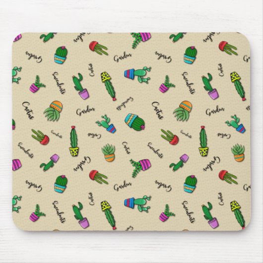 Tapis De Souris Mousepad Linha Cactus (Devant)