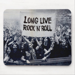 Tapis De Souris Mousepad « Long Live Rock Ne Roll "