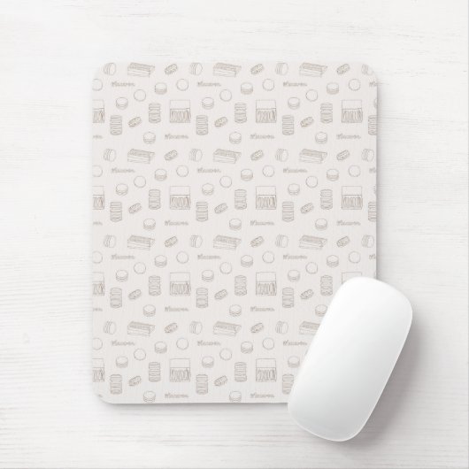 Tapis De Souris Mousepad Macaron (Avec souris)