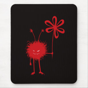 Tapis De Souris Mousepad mauvais d'insecte de fleur