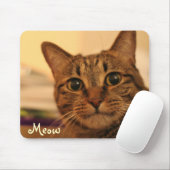 Tapis De Souris Mousepad mignon de visage de chat tigré (Avec souris)