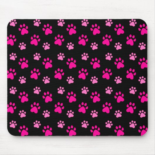 Tapis De Souris Mousepad mignon d'empreintes de pattes (Devant)