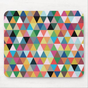 Tapis De Souris Mousepad modelé par triangle géométrique colorée