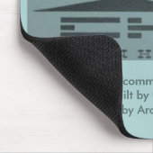 Tapis De Souris Mousepad moderne du milieu du siècle 1958 Toronto (Coin)