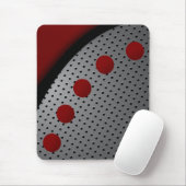 Tapis De Souris Mousepad moderne, noir, rouge, gris, abstrait (Avec souris)
