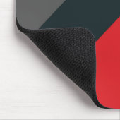 Tapis De Souris Mousepad moderne, noir, rouge, gris, abstrait (Coin)