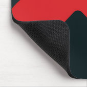 Tapis De Souris Mousepad moderne, noir, rouge, gris, résumé (Coin)