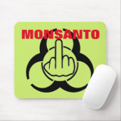Tapis De Souris Mousepad Monsanto Bio Retourner le danger (Avec souris)