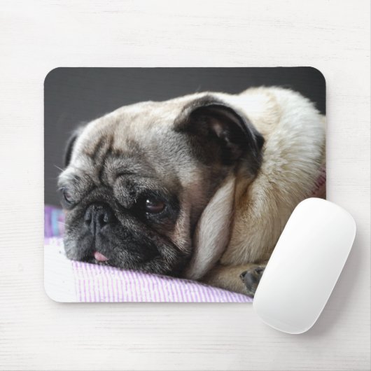 Tapis De Souris Mousepad Mops Carlin Pug (Avec souris)