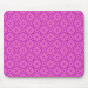 Tapis De Souris Mousepad : Motif de tapisserie galloise, rose