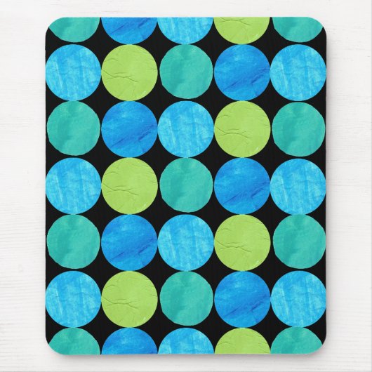 Tapis De Souris Mousepad, Motif des Lunes Bleues (Devant)