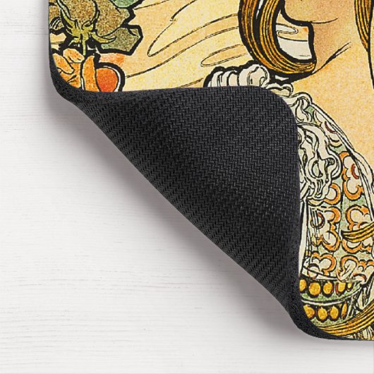 Tapis De Souris Mousepad : Mucha - Langue des Fleurs (Coin)