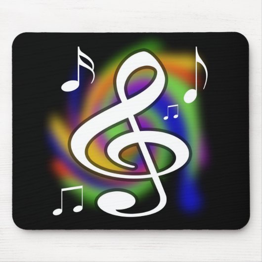 Tapis De Souris Mousepad musical coloré (Devant)