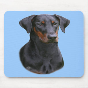 Tapis De Souris Mousepad naturel d'oreille de Pinscher de