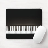 Tapis De Souris Mousepad noir de piano (Avec souris)