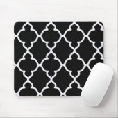 Tapis De Souris Mousepad noir et blanc de treillis… (Avec souris)