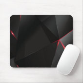 Tapis De Souris Mousepad noir et rouge (Avec souris)