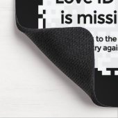 Tapis De Souris Mousepad - NOIR - QR - PURE Collection (Coin)