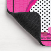 Tapis De Souris mousepad numérique de peinture "de lapin rose" (Coin)