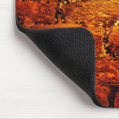 Tapis De Souris Mousepad orange de mur de briques (Coin)