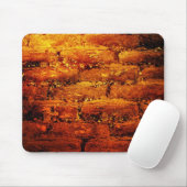 Tapis De Souris Mousepad orange de mur de briques (Avec souris)