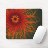 Tapis De Souris Mousepad organique de fleur du feu (Avec souris)