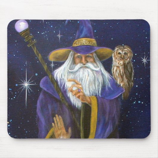 Tapis De Souris Mousepad original de peinture de magicien (Devant)