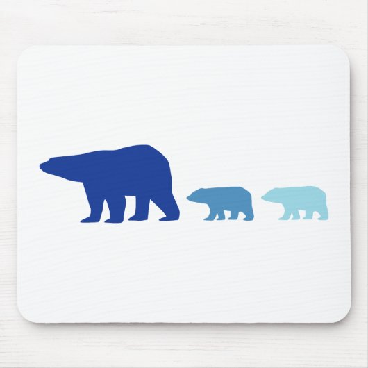 Tapis De Souris Mousepad "Ours Polaire" (Devant)