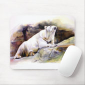 Tapis De Souris Mousepad Ours Polaire Reposé (Avec souris)