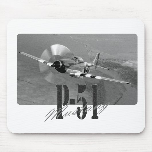 Tapis De Souris Mousepad P-51 Mustang (Devant)