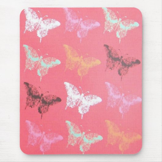 Tapis De Souris Mousepad, papillons déchirés (Devant)
