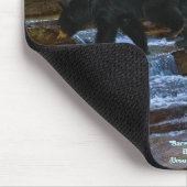 Tapis De Souris Mousepad, partisan de la faune de l'ours noir (Coin)