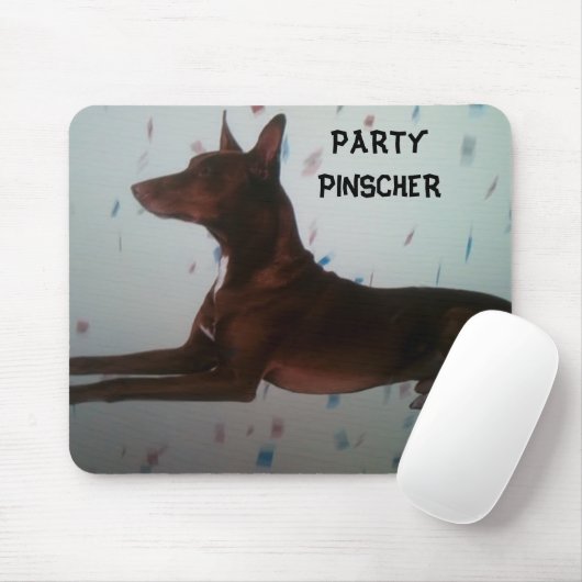 TAPIS DE SOURIS MOUSEPAD "PARTY PINSCHER" (Avec souris)