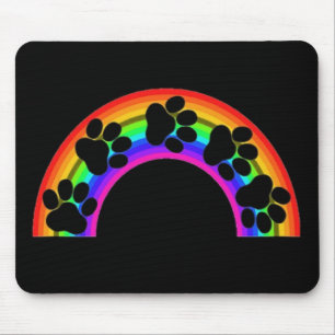 Tapis De Souris Mousepad Pâtes Sur Un Arc En Ciel