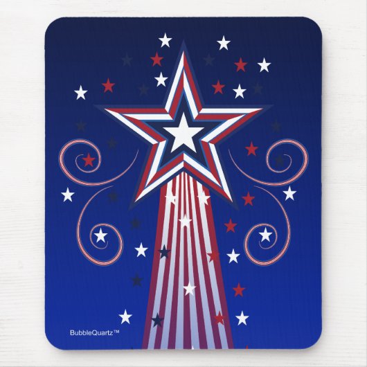 Tapis De Souris Mousepad patriotique d'étoiles (Devant)