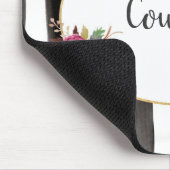 Tapis De Souris Mousepad personnalisé floral d'aquarelle (Coin)