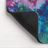 Tapis De Souris Mousepad "Pink & Blue Inkblot" (Coin)
