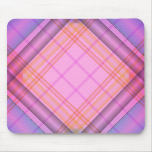 Tapis De Souris Mousepad Plaid Violet