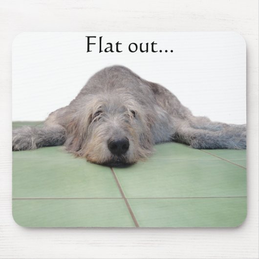 Tapis De Souris Mousepad plat de chien… (Devant)