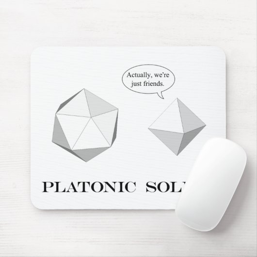Tapis De Souris Mousepad platonique de solides (Avec souris)
