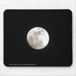 Tapis De Souris Mousepad - pleine lune sur le ciel nocturne clair