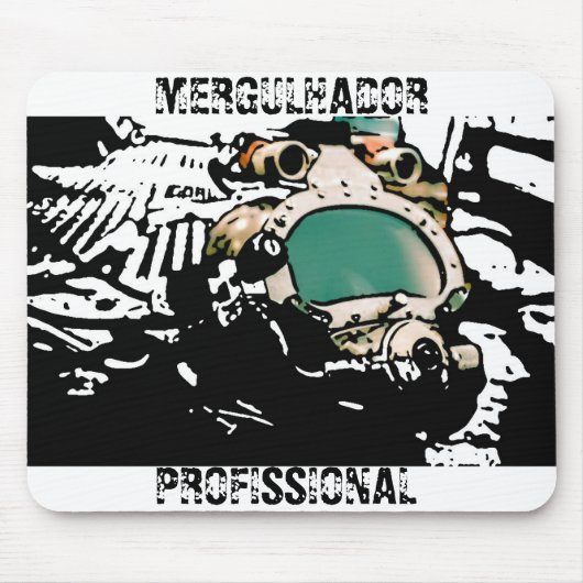 Tapis De Souris MousePad plongeur professionnel stilized (Devant)