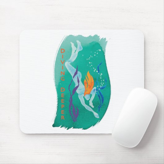 Tapis De Souris Mousepad plus profond de plongée (Avec souris)