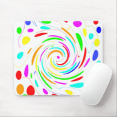 Tapis De Souris Mousepad point de couleur (Avec souris)